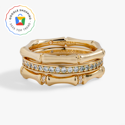Bamboo Trio Ring Set ALEX AND ANI