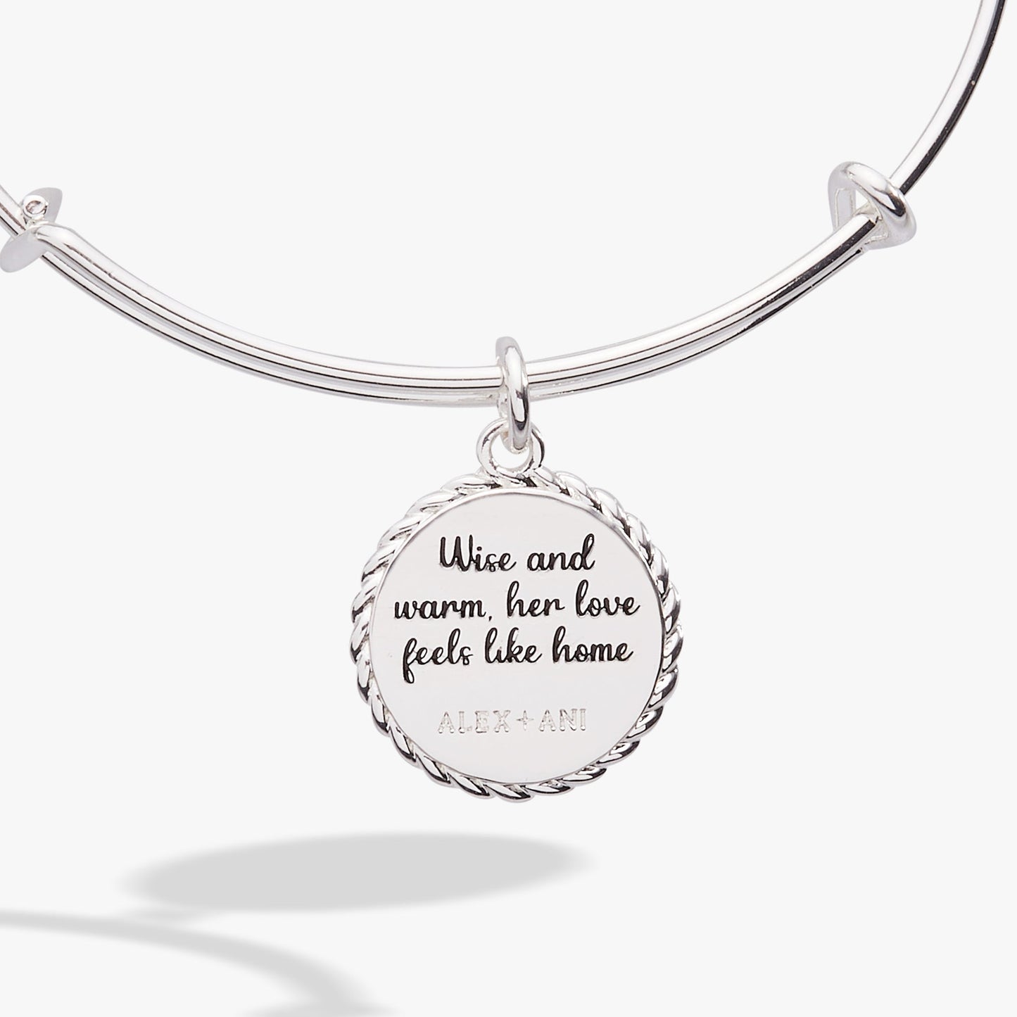 Grandma 'Wise And Warm, Her Love Feels Like Home' Charm Bangle ALEX AND ANI