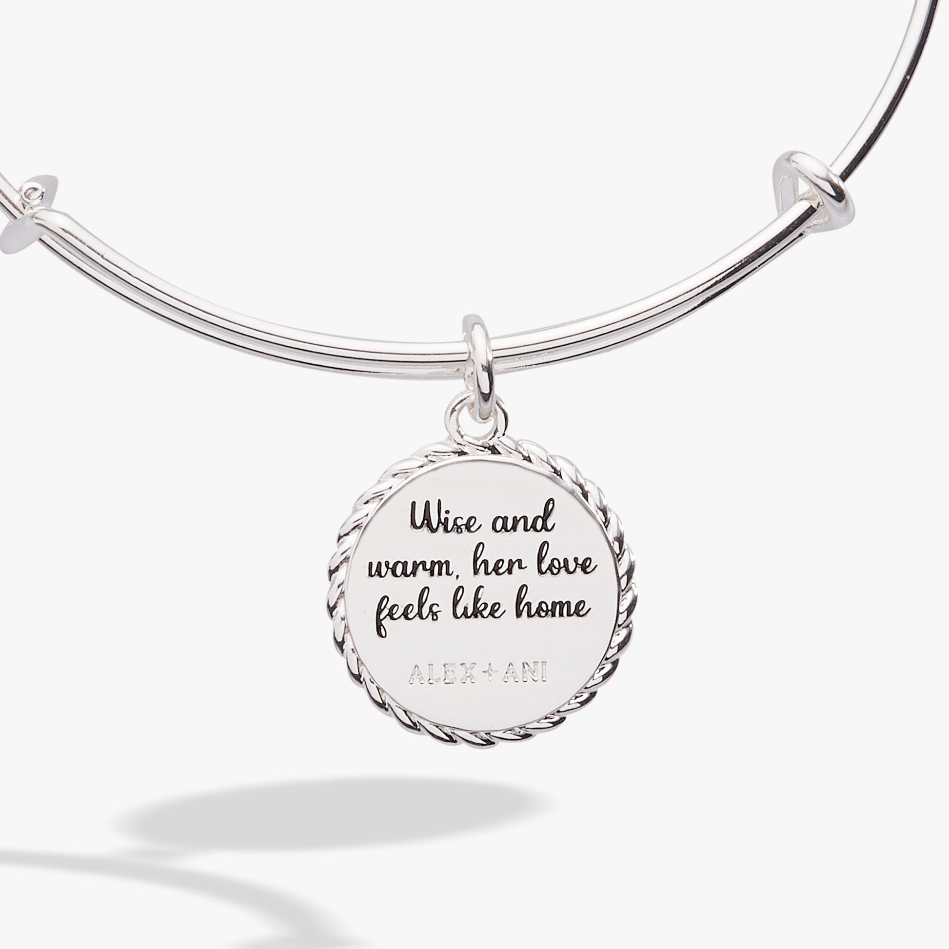 Grandma 'Wise And Warm, Her Love Feels Like Home' Charm Bangle ALEX AND ANI