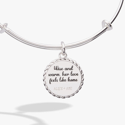 Grandma 'Wise And Warm, Her Love Feels Like Home' Charm Bangle ALEX AND ANI