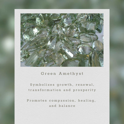 Green Amethyst earrings with rhodium plated silver and French hooks, 1.5 inches long
