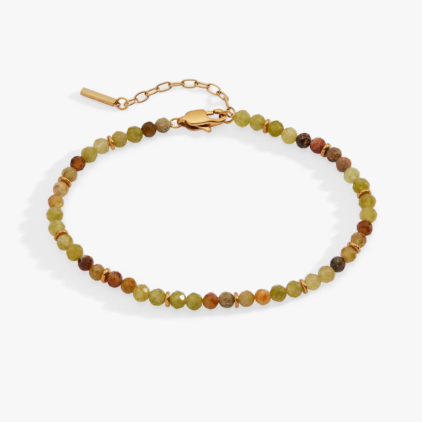 Green Ombre Semi-Precious Beaded Anklet ALEX AND ANI