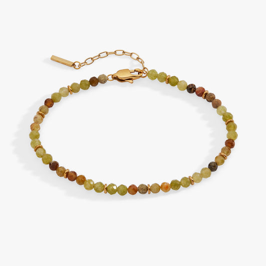 Green Ombre Semi-Precious Beaded Anklet ALEX AND ANI