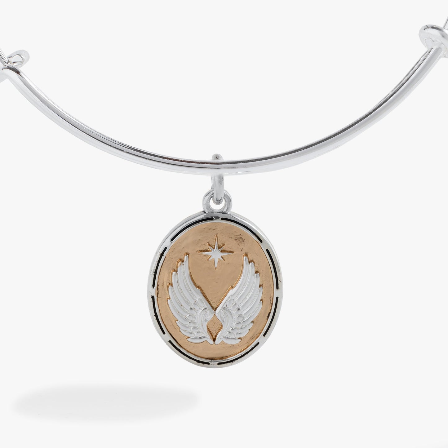 Two-Tone Guardian Angel Bangle ALEX AND ANI