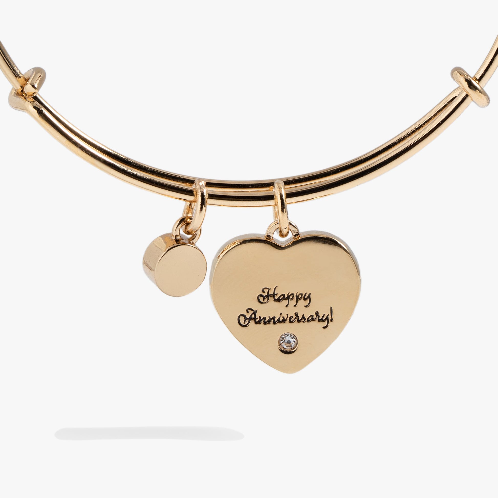 Mother of Pearl Heart Anniversary Bangle ALEX AND ANI