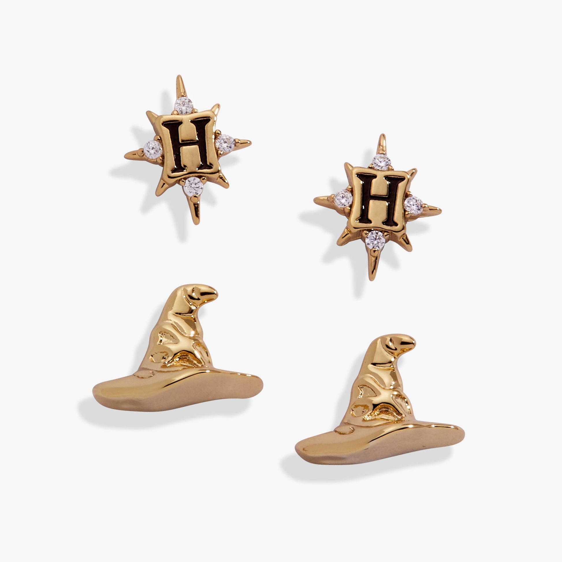 Harry Potter™ Hogwarts & Sorting Hat Earring Set of 2 ALEX AND ANI