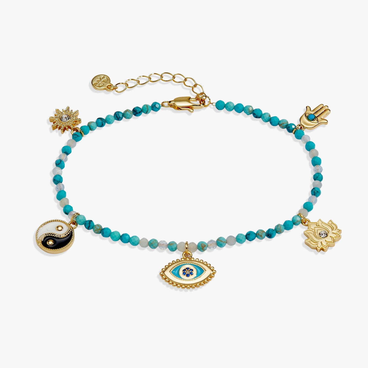 Healing Stone Charm Anklet ALEX AND ANI