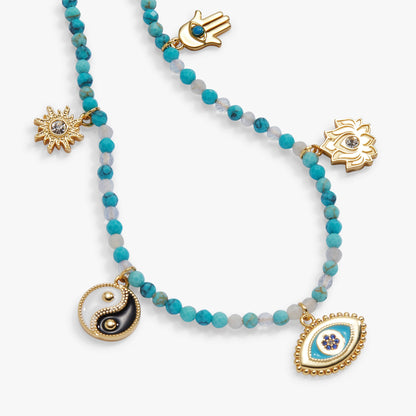 Healing Stone Charm Anklet ALEX AND ANI