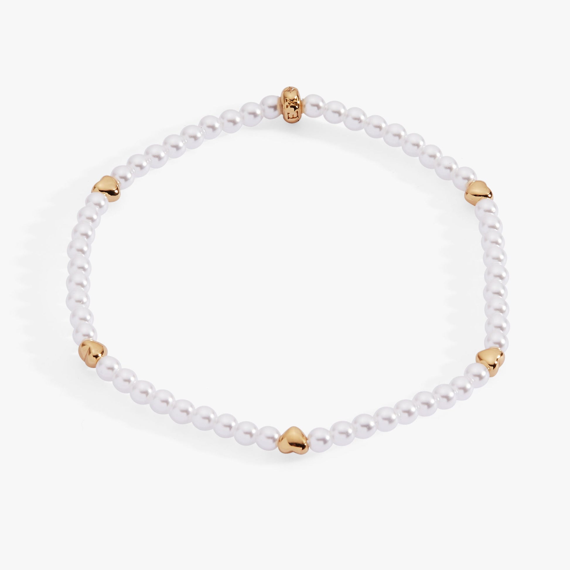 Heart and Pearl Stretch Bracelet ALEX AND ANI