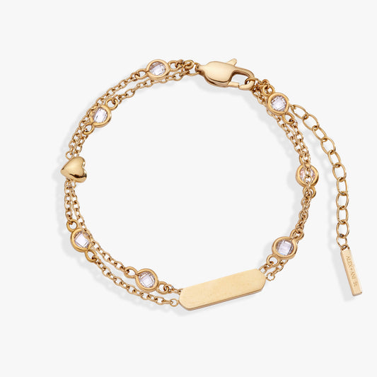 Heart Chain Double Strand Bracelet ALEX AND ANI
