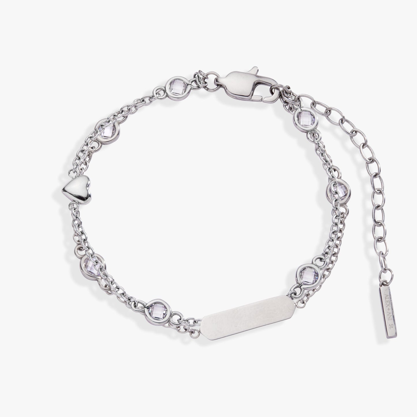Heart Chain Double Strand Bracelet ALEX AND ANI