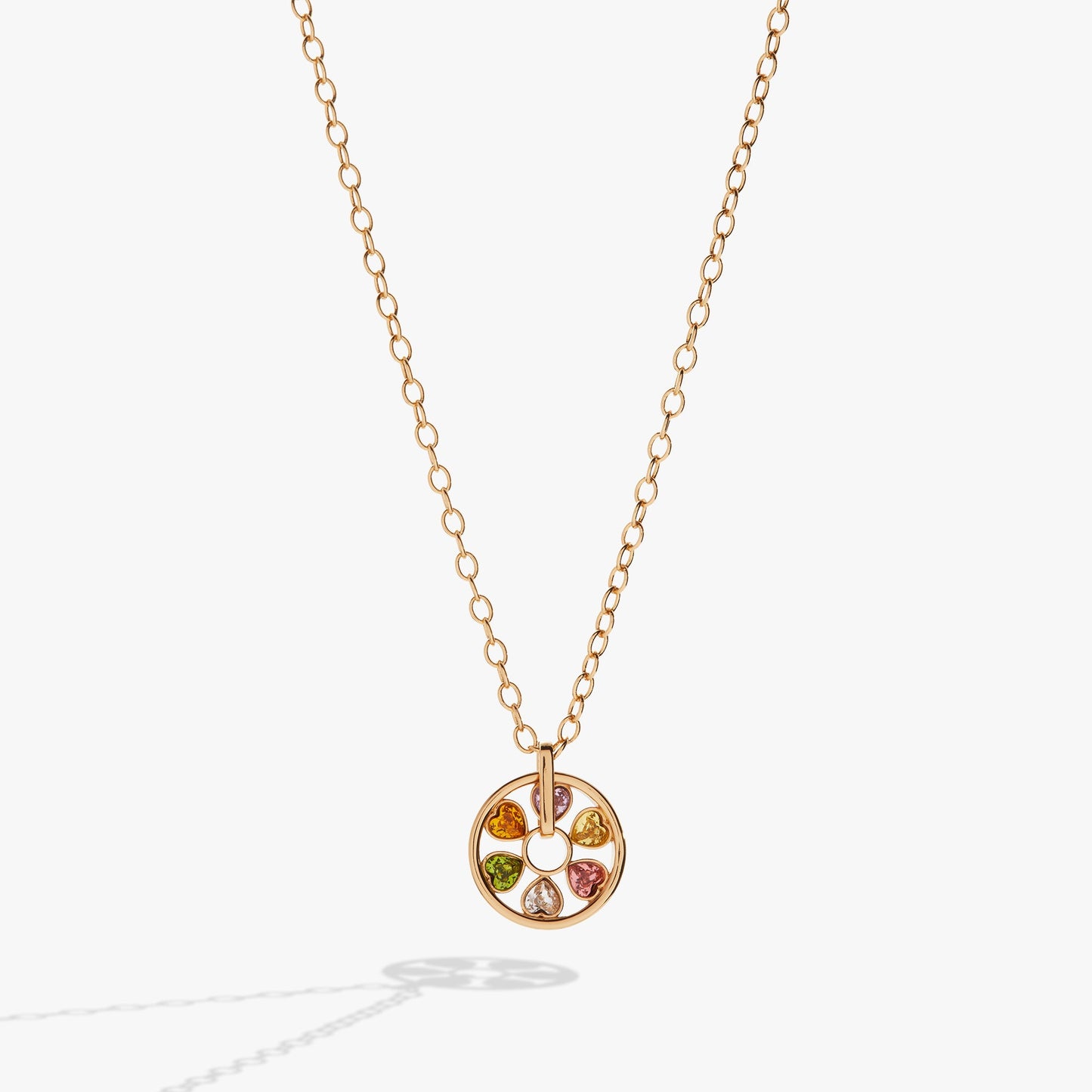 Heart Crystal Wheel Necklace ALEX AND ANI