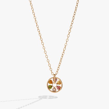 Heart Crystal Wheel Necklace ALEX AND ANI
