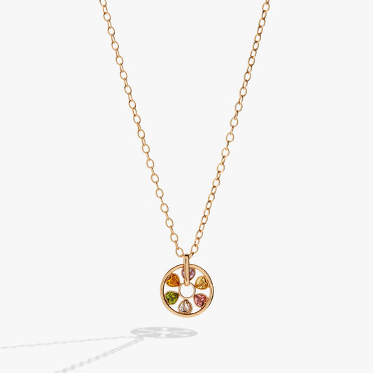 Heart Crystal Wheel Necklace ALEX AND ANI