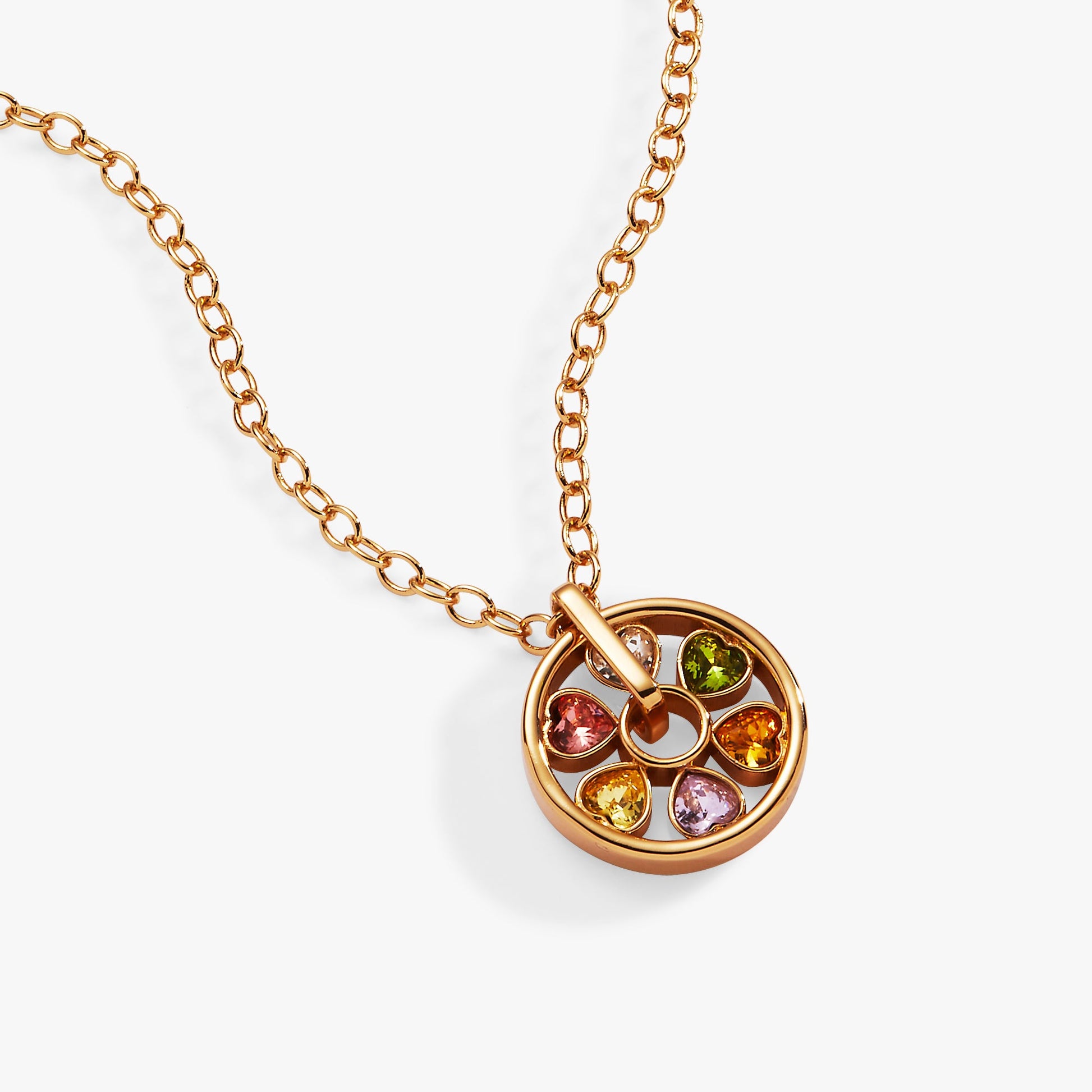 Heart Crystal Wheel Necklace ALEX AND ANI