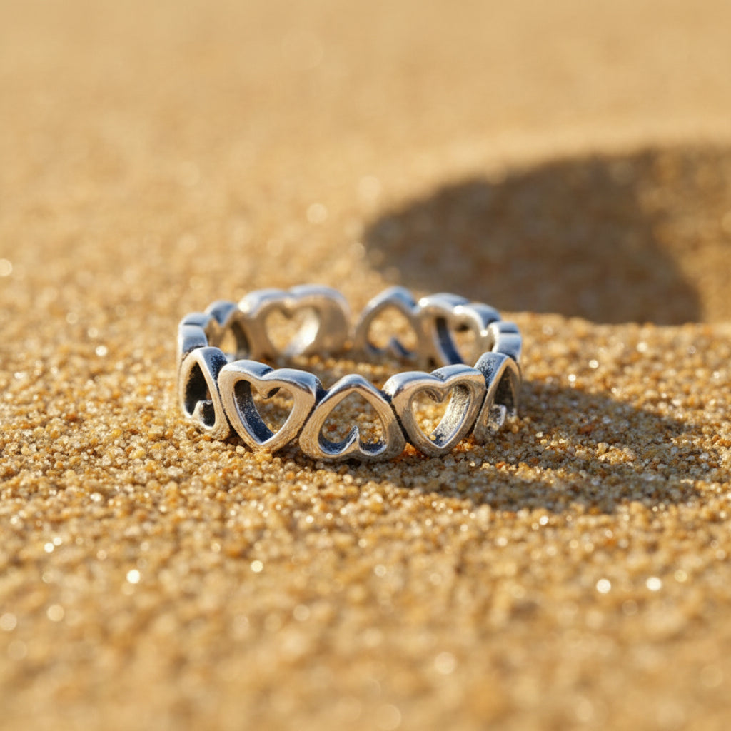 Heart Sterling Silver Toe Ring
