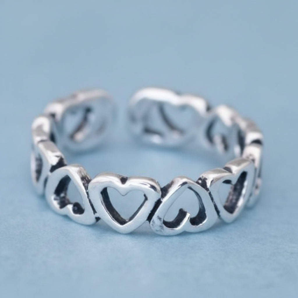 Heart Sterling Silver Toe Ring