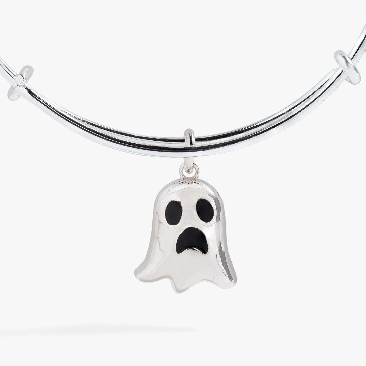 Ghost 'Only Here for the Boos' Textured Bangle ALEX AND ANI