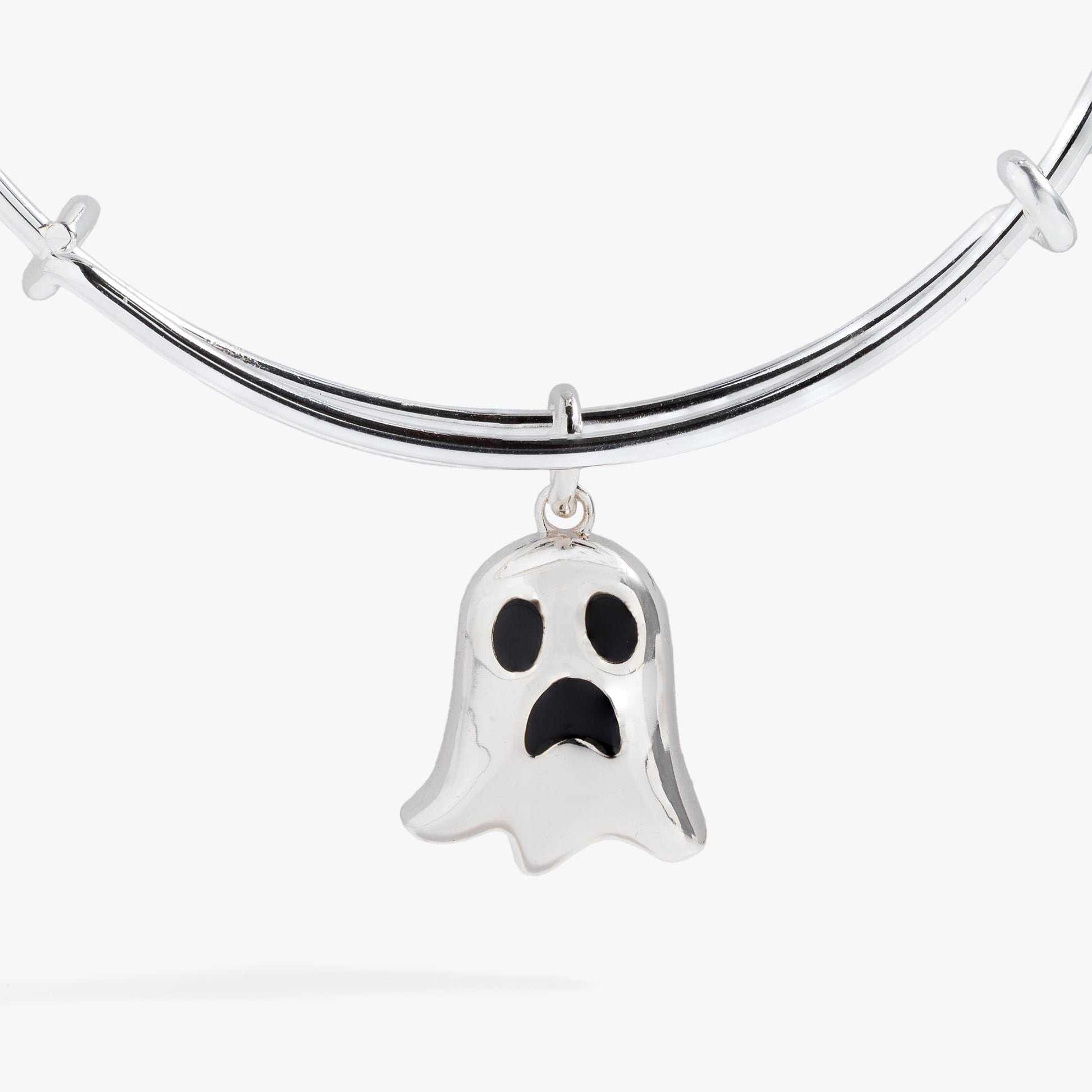 Ghost 'Only Here for the Boos' Textured Bangle ALEX AND ANI