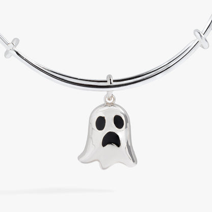 Ghost 'Only Here for the Boos' Textured Bangle ALEX AND ANI