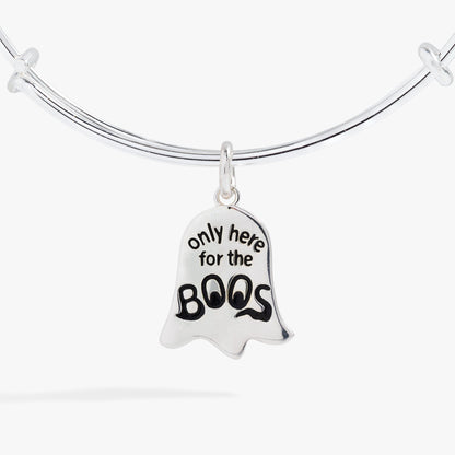 Ghost 'Only Here for the Boos' Textured Bangle ALEX AND ANI