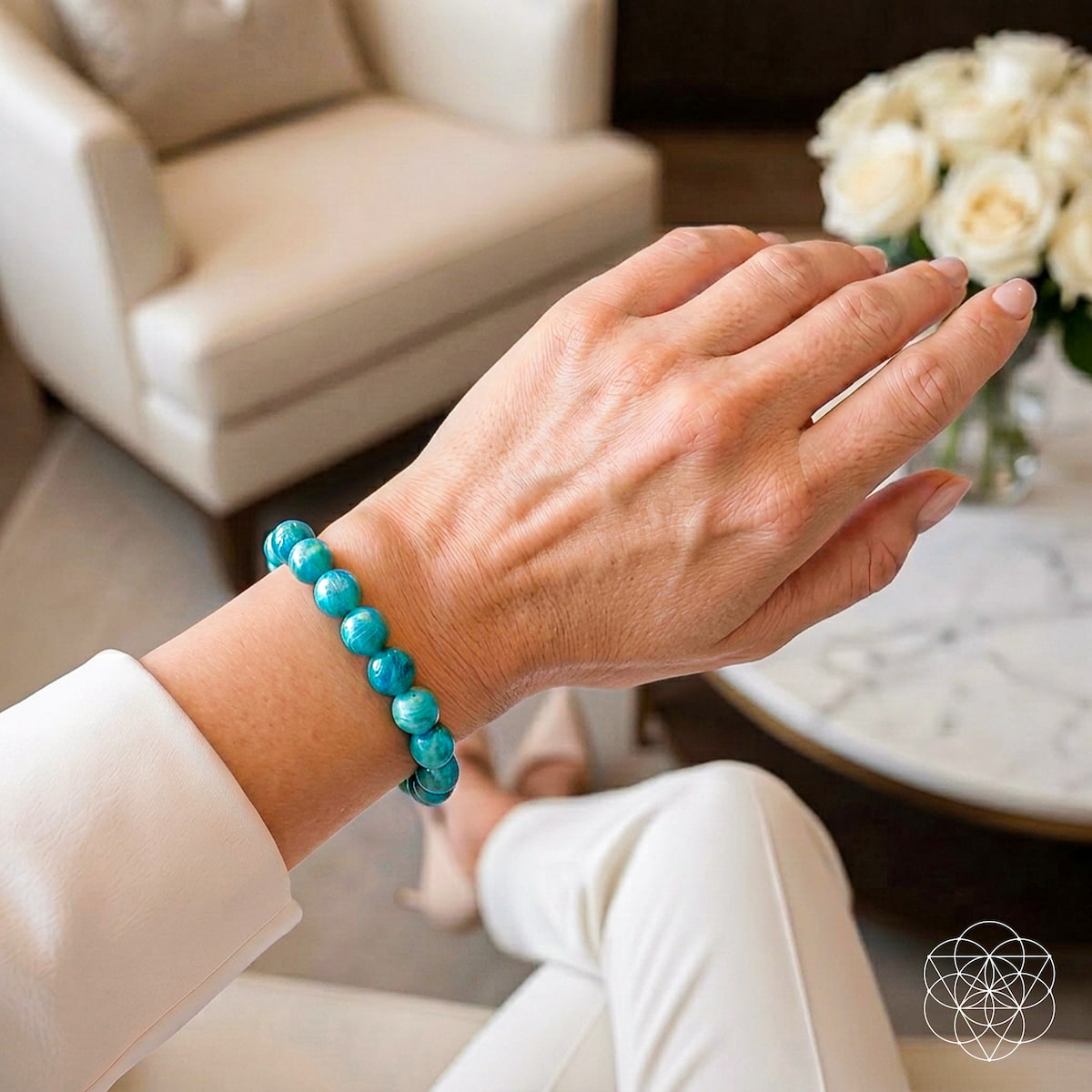 Empire of Her Own – Premium Blue Amazonite Bracelet Conscious Items