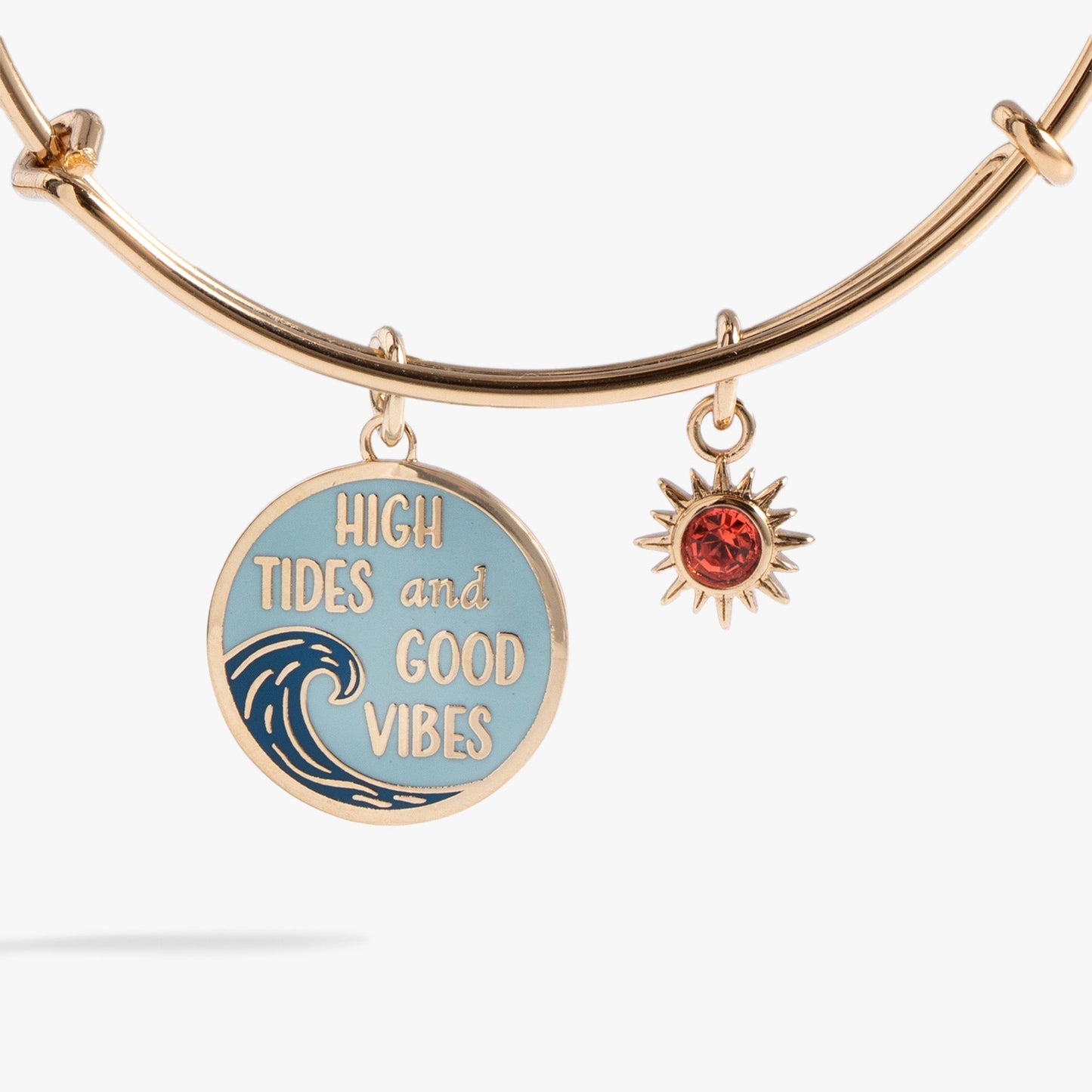 High Tides Good Vibes Charm Bangle ALEX AND ANI