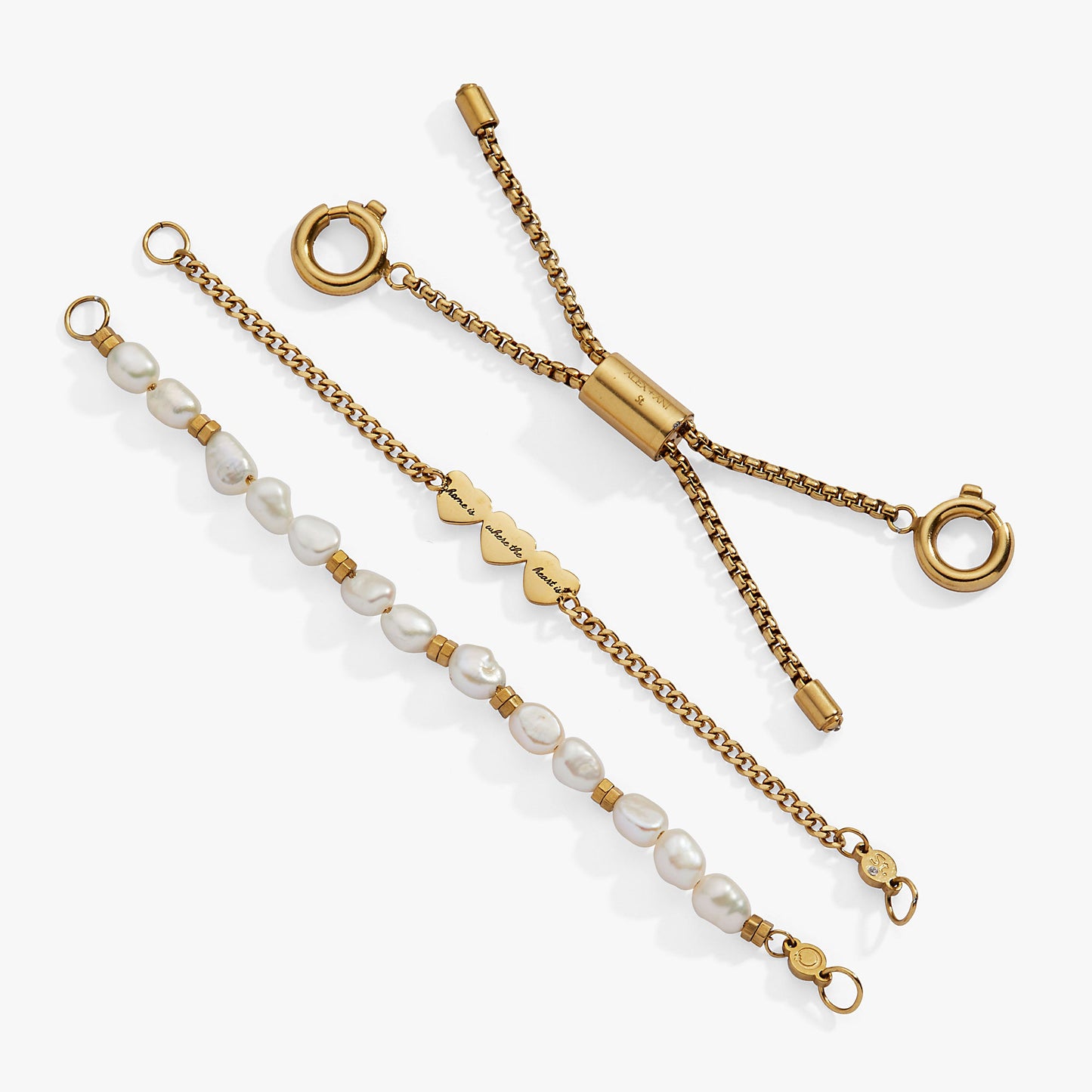 'Home Is Where The Heart Is' Pearl Stranded™ Bracelet Set ALEX AND ANI
