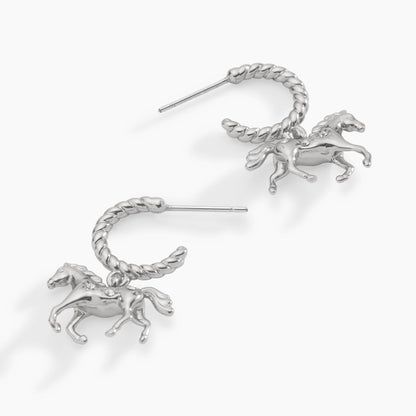 Horse Huggie Hoop Earrings ALEX AND ANI