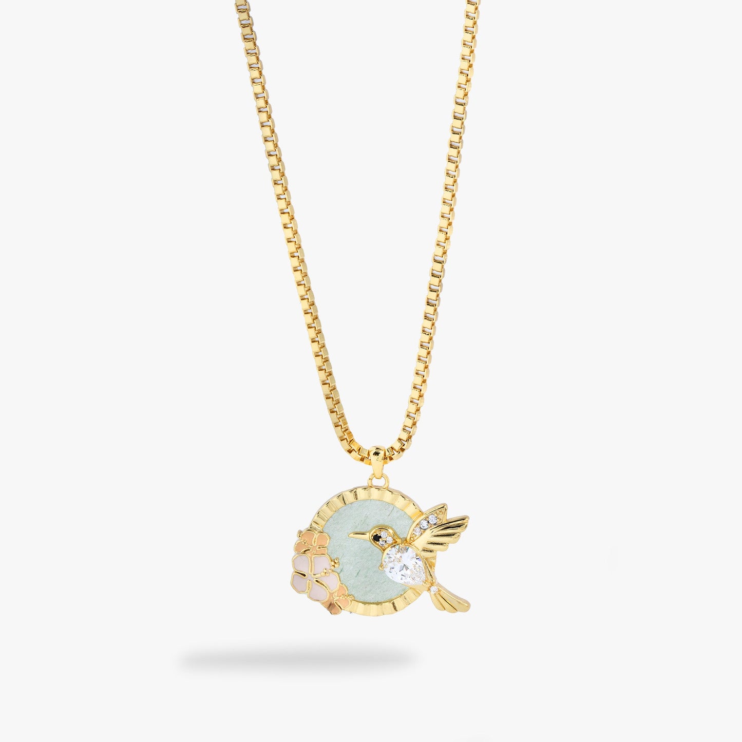 Hummingbird Gemstone Pendant Necklace ALEX AND ANI