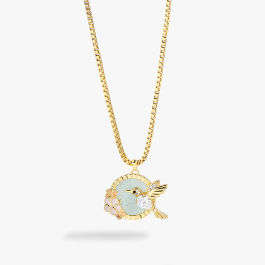 Hummingbird Gemstone Pendant Necklace ALEX AND ANI