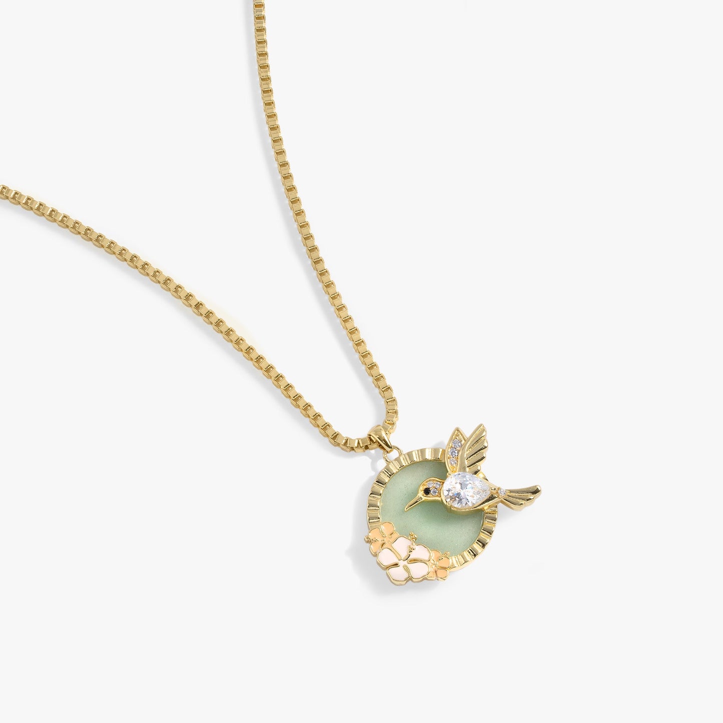 Hummingbird Gemstone Pendant Necklace ALEX AND ANI