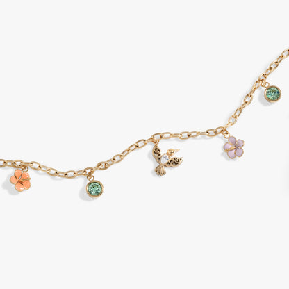 Hummingbird Multicharm Adjustable Anklet ALEX AND ANI
