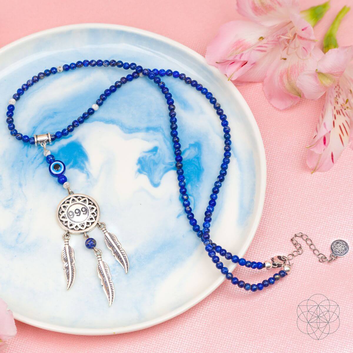 I Am Blessed - 999 Dream Catcher Necklace of Miracles Conscious Items