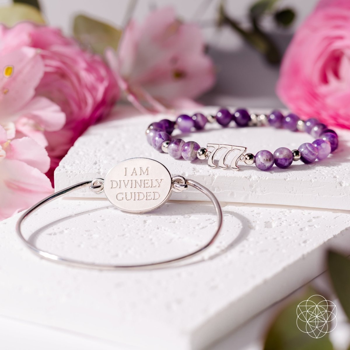 I Am Fortunate - 777 Lucky Amethyst Bracelet Set Conscious Items