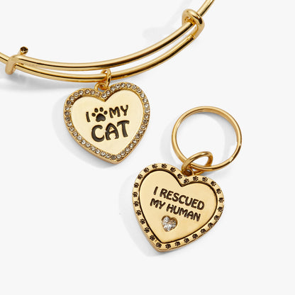 'I Love My Cat' Bangle & Pet Collar Charm Set of 2 ALEX AND ANI