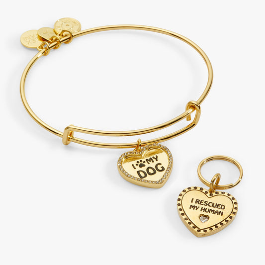 'I Love My Dog' Bangle & Pet Collar Charm Set of 2 ALEX AND ANI