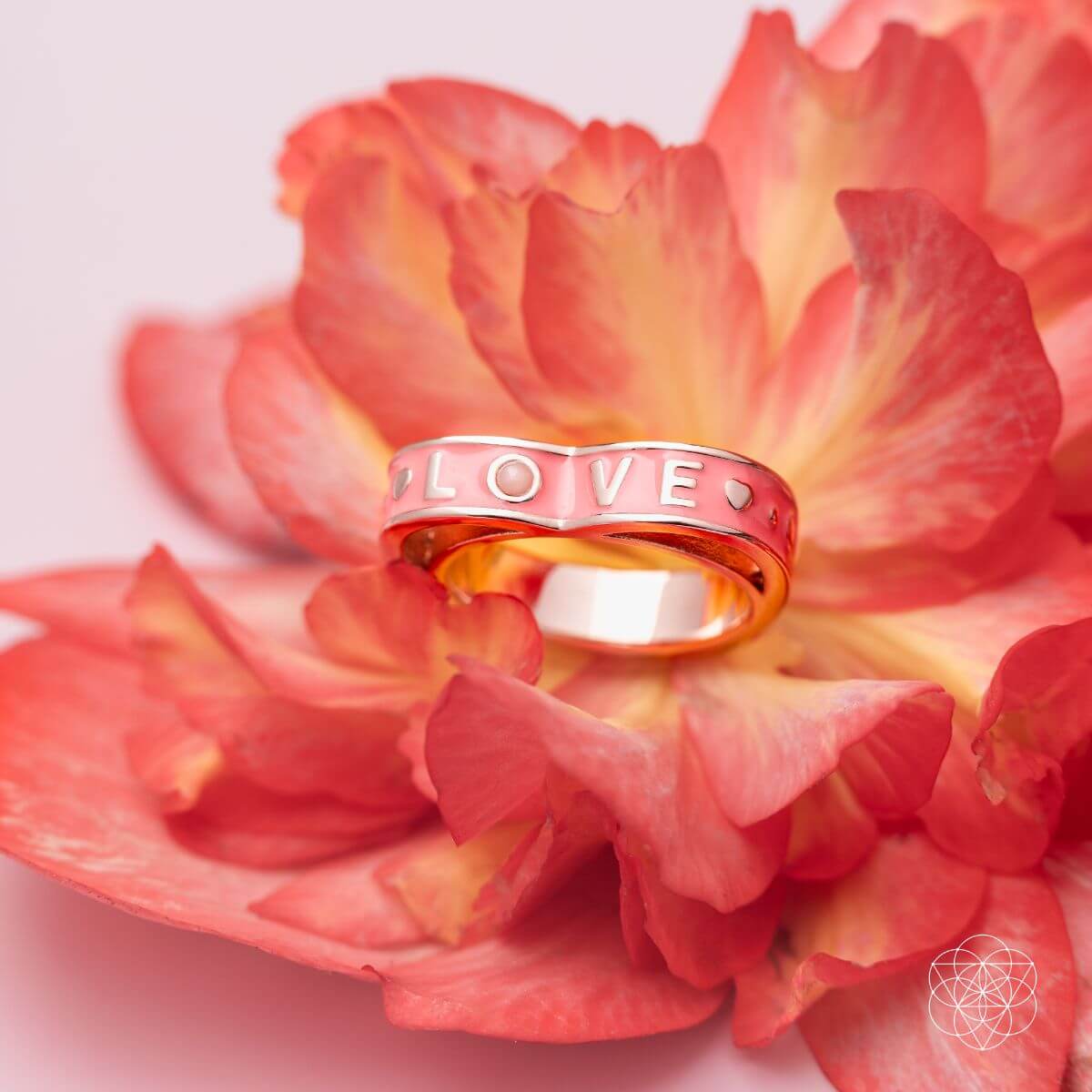 I Love My Life - Heart Awakening Pink Opal Ring Conscious Items