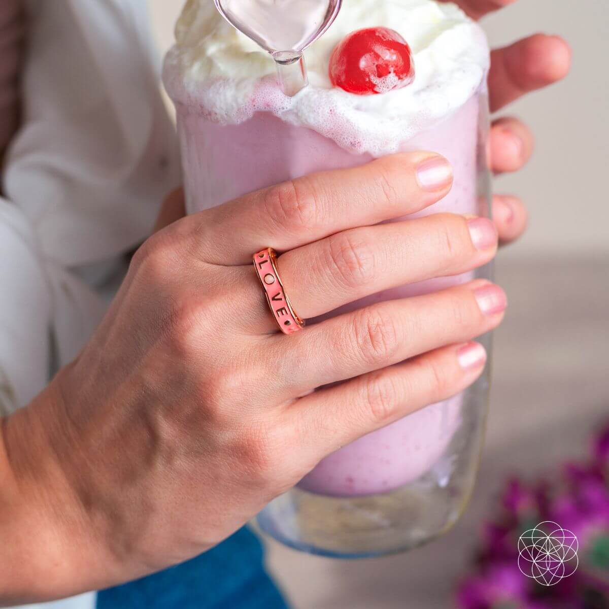 I Love My Life - Heart Awakening Pink Opal Ring Conscious Items