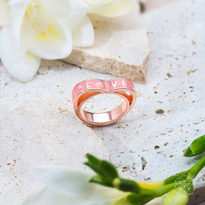 I Love My Life - Heart Awakening Pink Opal Ring Conscious Items