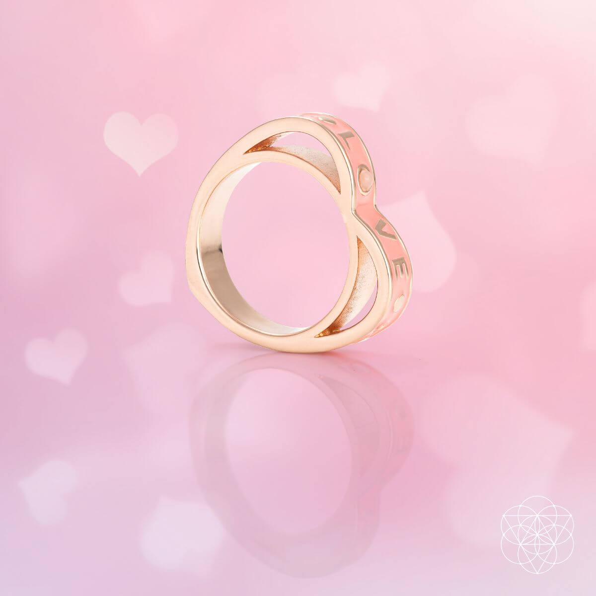 I Love My Life - Heart Awakening Pink Opal Ring Conscious Items