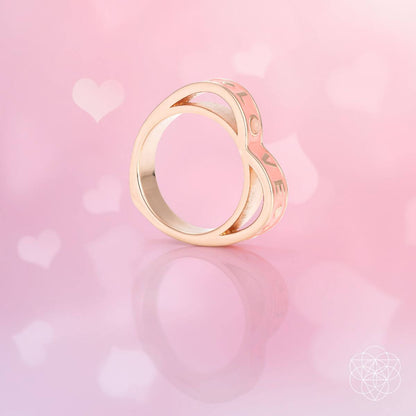I Love My Life - Heart Awakening Pink Opal Ring Conscious Items