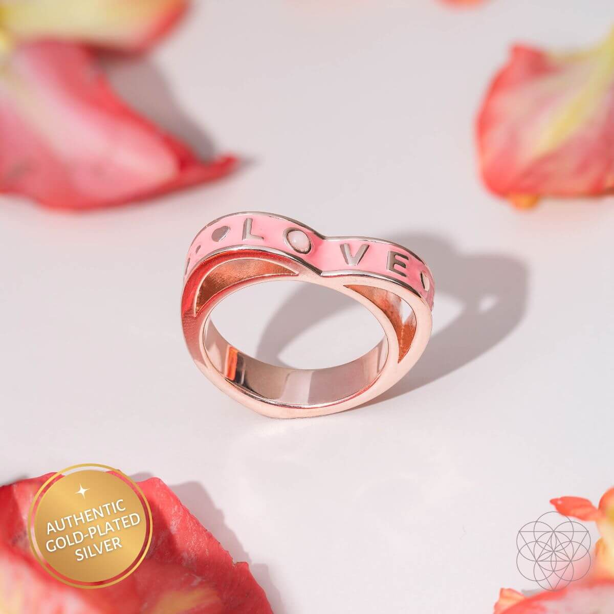 I Love My Life - Heart Awakening Pink Opal Ring Conscious Items