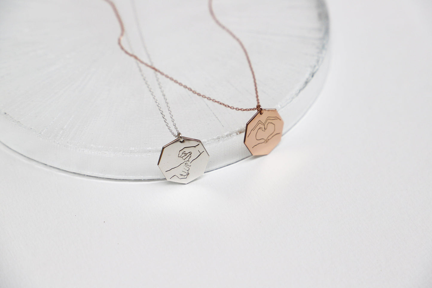 Unique Hand Gesture Pendant Necklace | Sign Language Jewelry for Friends | Inspirational Gift