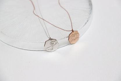 Unique Hand Gesture Pendant Necklace | Sign Language Jewelry for Friends | Inspirational Gift