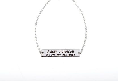 SilverGoldandRose Personalized Medical ID Bracelet | Diabetes, Autism &amp; Allergy Alert Jewelry for Safety &amp; Peace of Mind