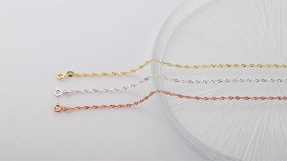 Shimmering Singapore Twist Chain Necklace | Luxurious Elegance for Every Occasion