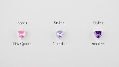 SilverGoldandRose Crystal Necklace: Delicate Pink Quartz