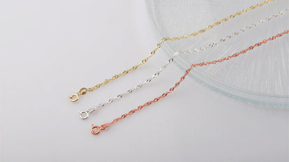 Shimmering Singapore Twist Chain Necklace | Luxurious Elegance for Every Occasion