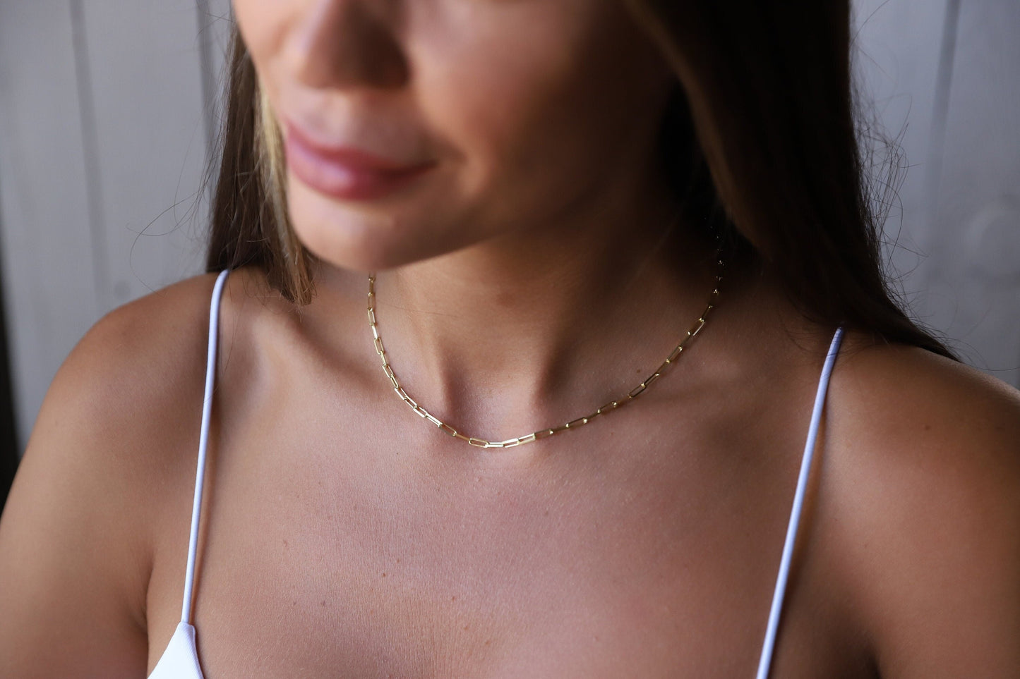 Link Loop Delicate Chain by SilverGoldandRose